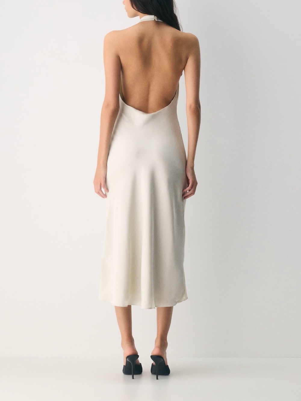Audience Satin Halter Dress - Picture 2 of 2